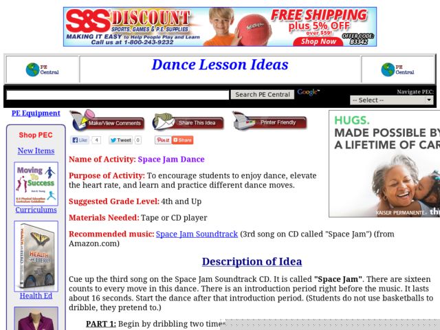 Space Jam Dance Lesson Plan