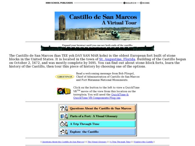 The Castillo de San Marcos: A Virtual Tour Lesson Plan