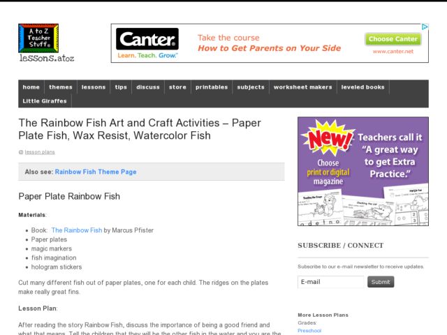 Wax Resist Fish Lesson Plan