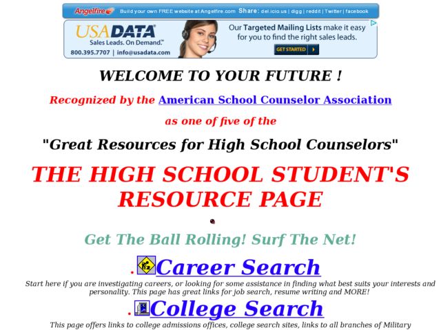 WELCOME TO YOUR FUTURE! Lin Avellino College Career Personal Counseling Lesson Plan