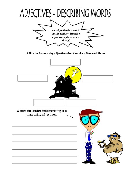 Adjectives - Describing Words Lesson Plan