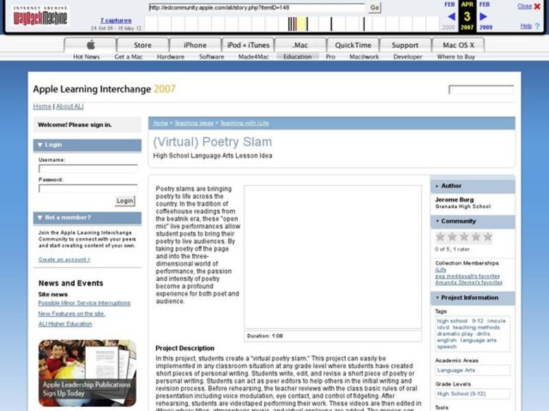 Virtual) Poetry Slam Lesson Plan