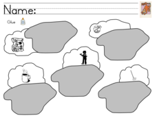 Kelly's Kindergarten: M Words Cut-Outs Worksheet