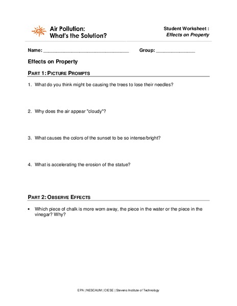 Air Pollution: What's the solution? Lesson Plan
