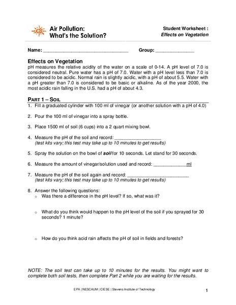 Air Pollution: What's the Solution? Lesson Plan