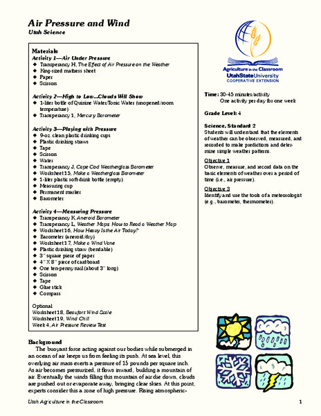Air Pressure and Wind Lesson Plan