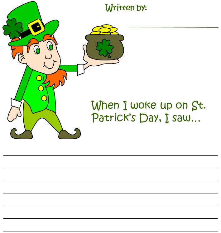 St. Patrick's Day Creative Writing Prompt #3 Writing