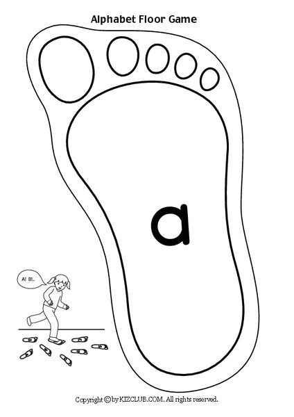 Alphabet Floor Game Printables