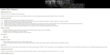 Respect Lesson Plan