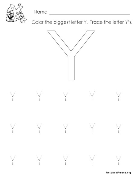 Alphabet Letter Y Lesson Plan