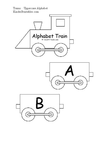 Alphabet Train Worksheet