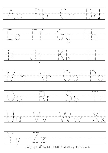 Alphabet Writing Lesson Plan