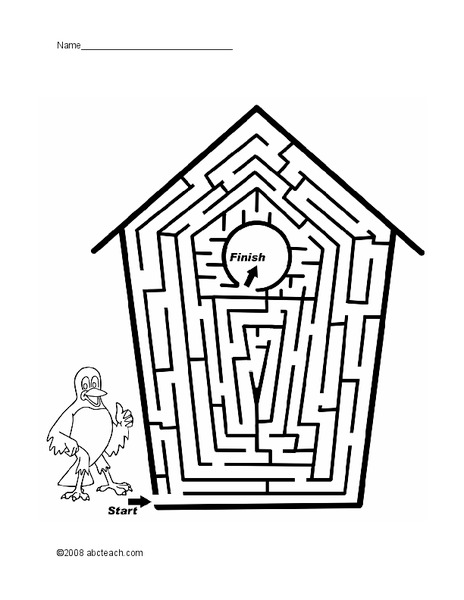 Amazing Mazes Worksheet