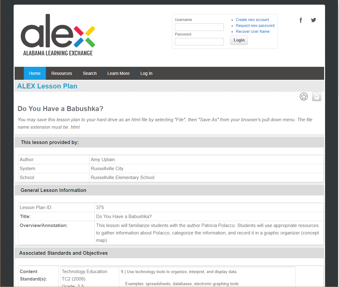 Do You Have a Babushka? Lesson Plan