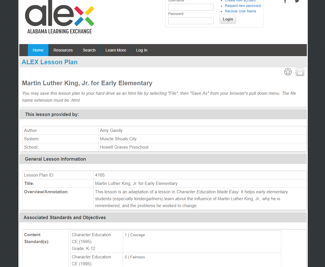 Martin Luther King, Jr. for Early Elementary Lesson Plan