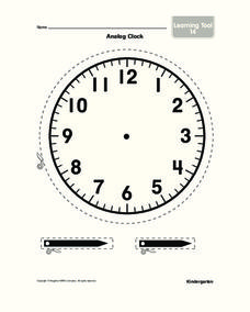 Analog Clock Worksheet