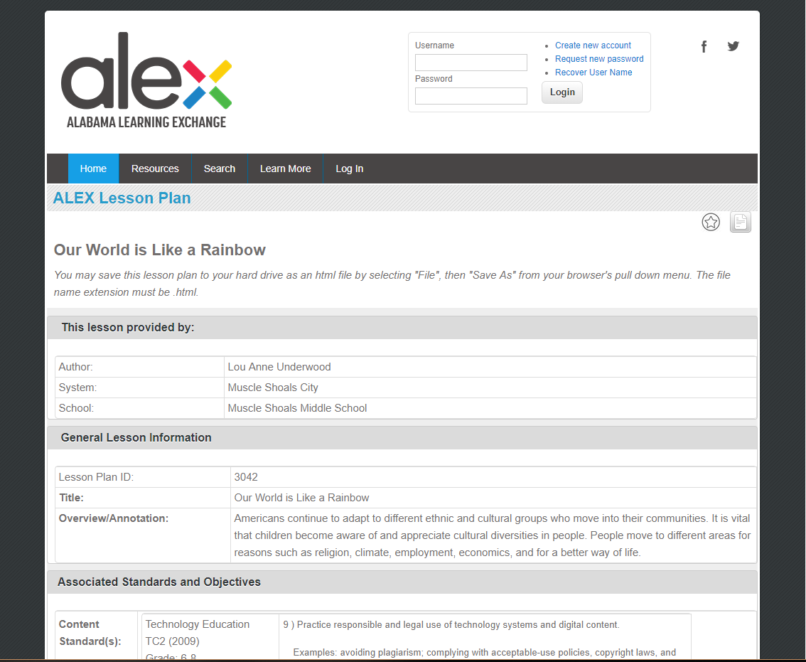 Our World is Like a Rainbow Lesson Plan