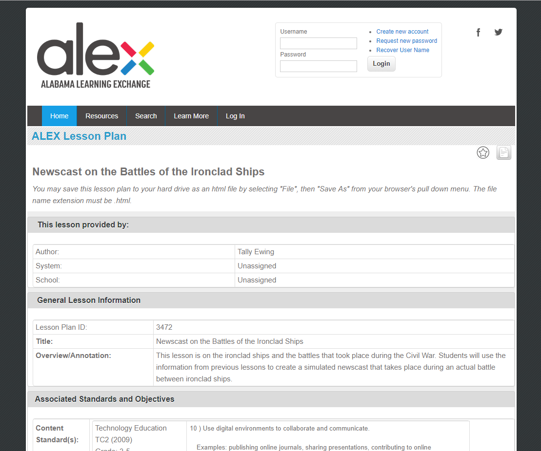Newscast on the Battles of the Ironclad Ships Lesson Plan
