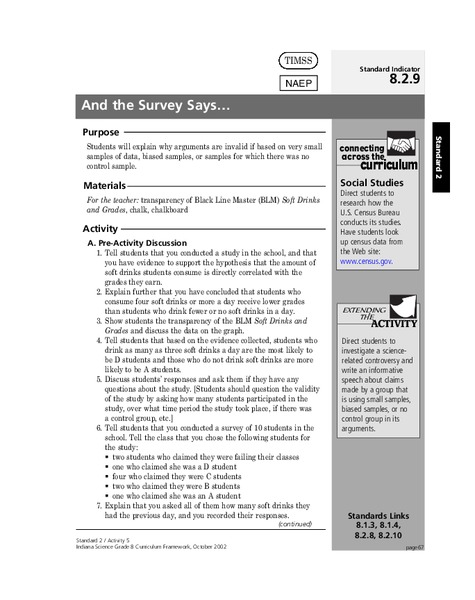 And the Survey Says... Lesson Plan