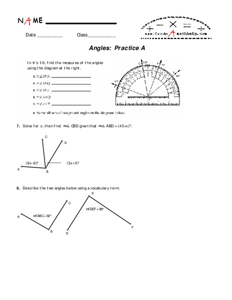 Angles Lesson Plan