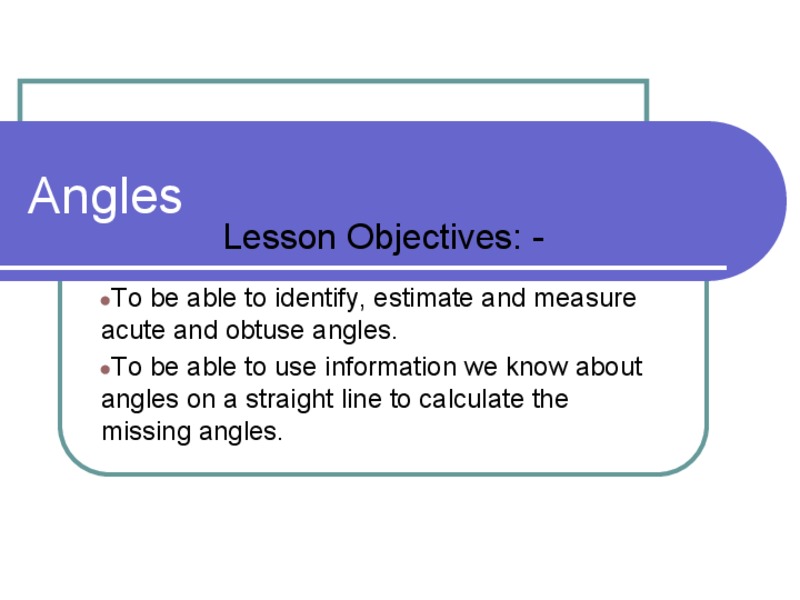 Angles PPT
