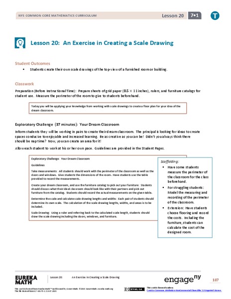 An Exercise in Creating a Scale Drawing Lesson Plan