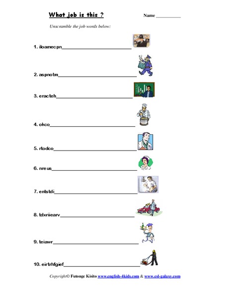 Animal Crossword Puzzle Worksheet