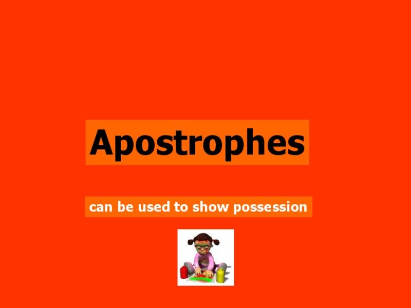 Apostrophes PPT