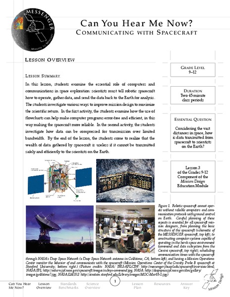 Can You Hear Me Now?—Communicating with Spacecraft Lesson Plan
