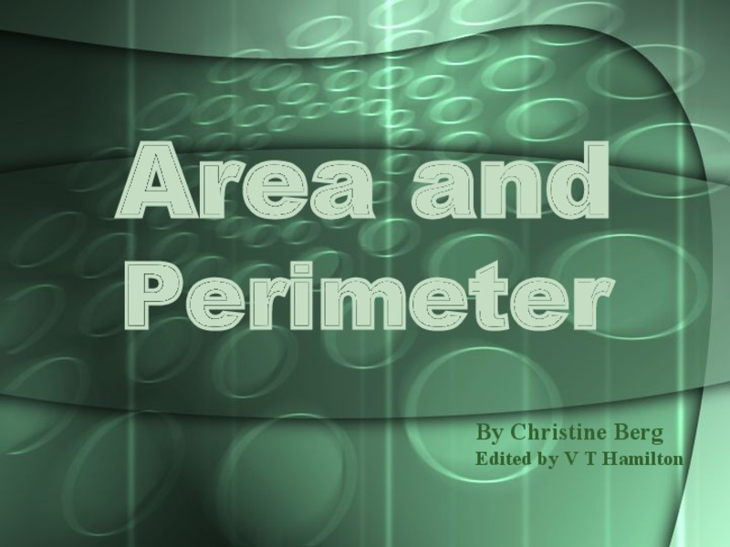 Area and Perimeter PPT