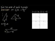 Area of a Triangle Instructional Video