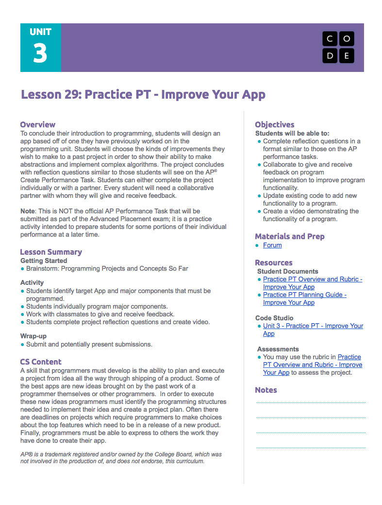 Practice PT – Improve Your App Assessment