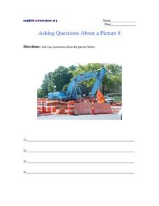 Asking Questions About a Picture 8 Worksheet