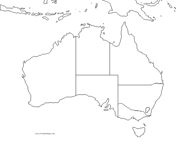 Australia Map Organizer