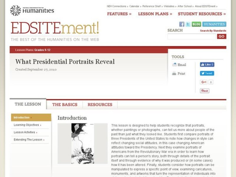 What Portraits Reveal Lesson Plan