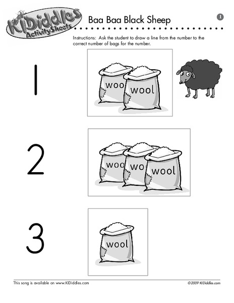 Baa Baa Black Sheep Worksheet