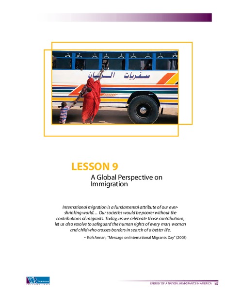 A Global Perspective on Immigration Lesson Plan