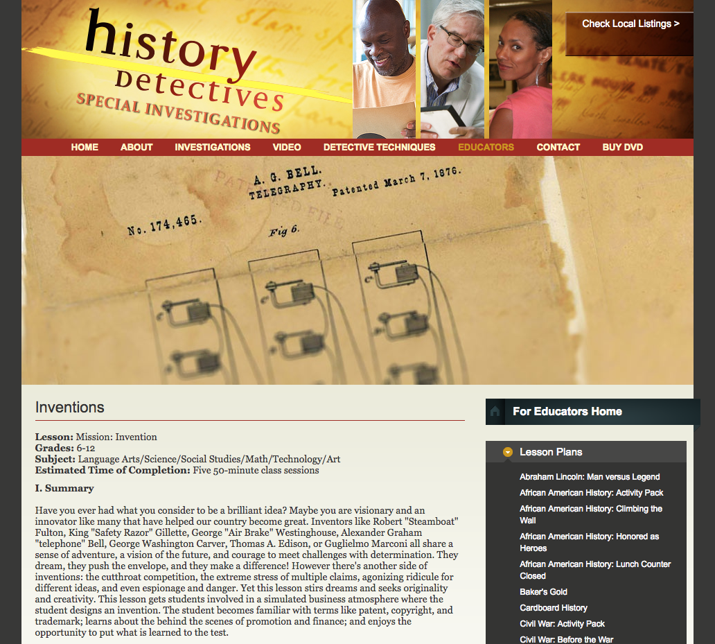 Inventions Lesson Plan