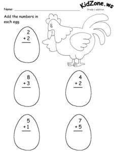 Basic Addition Worksheet