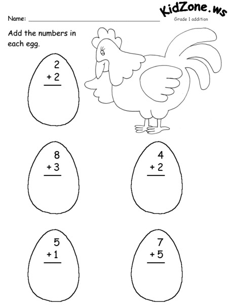 Basic Addition Worksheet
