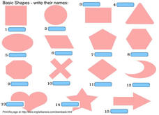 Basic Shapes Worksheet
