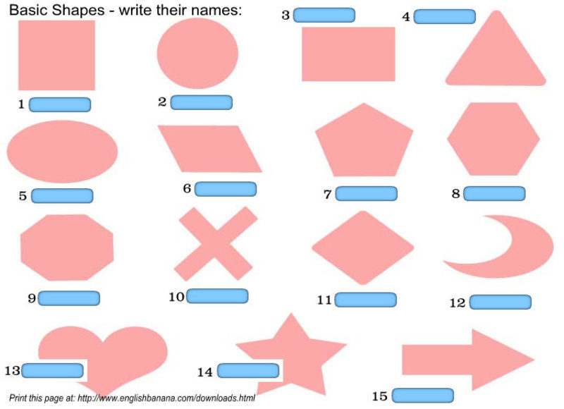 Basic Shapes Worksheet