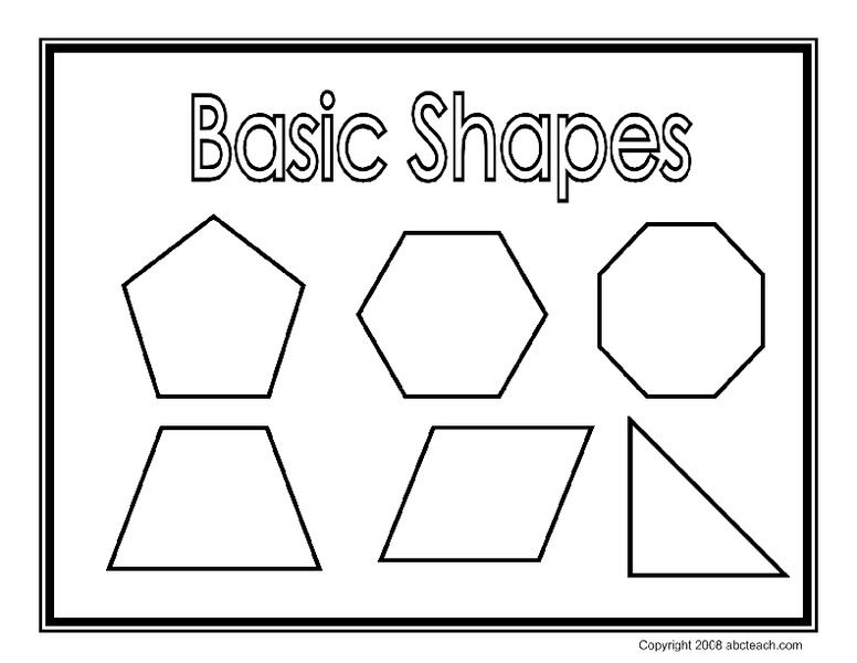Basic Shapes Printables