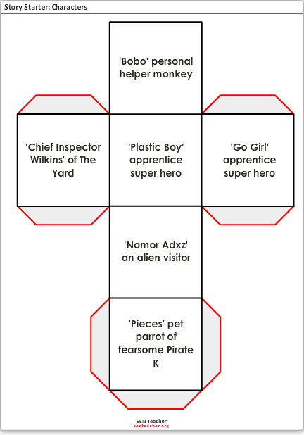 Literacy Dice Printables