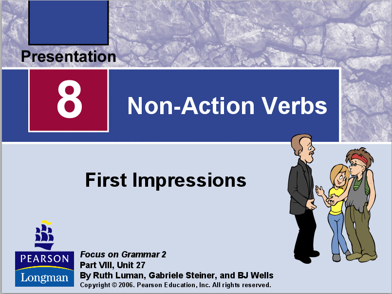Non-Action Verbs PPT