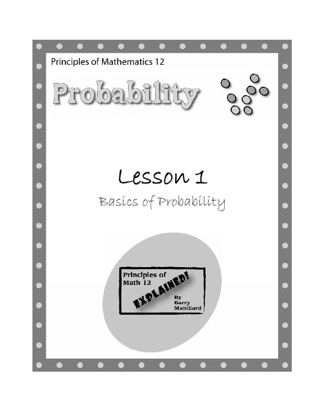 Basics of Probability Lesson Plan