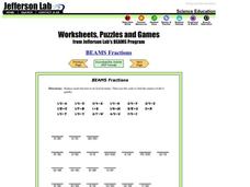 BEAMS Fractions Worksheet