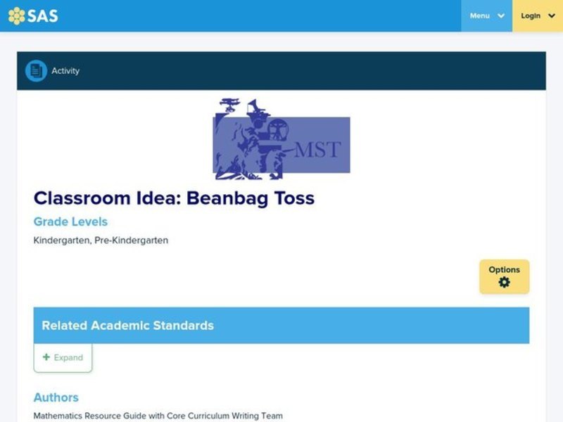 Beanbag Toss Lesson Plan