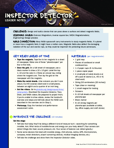 Inspector Detector Lesson Plan