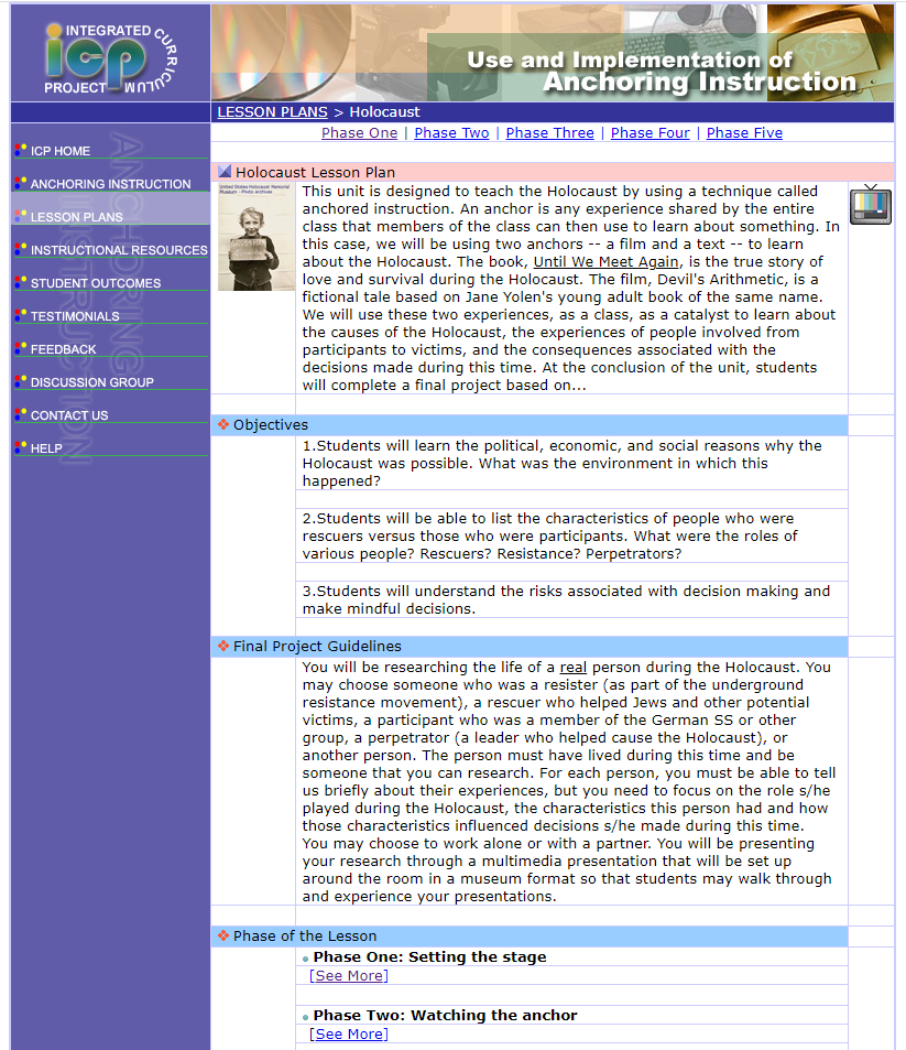 The Holocaust: Media Anchors Lesson Plan